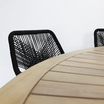 Load image into Gallery viewer, Oscar Albenga 9pc Dining Setting - Black