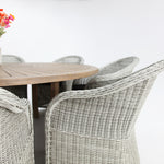 Load image into Gallery viewer, Oscar Portland 9pc Dining Setting - Grey