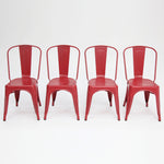 Load image into Gallery viewer, Paris Tolix Chair 4pc - Red