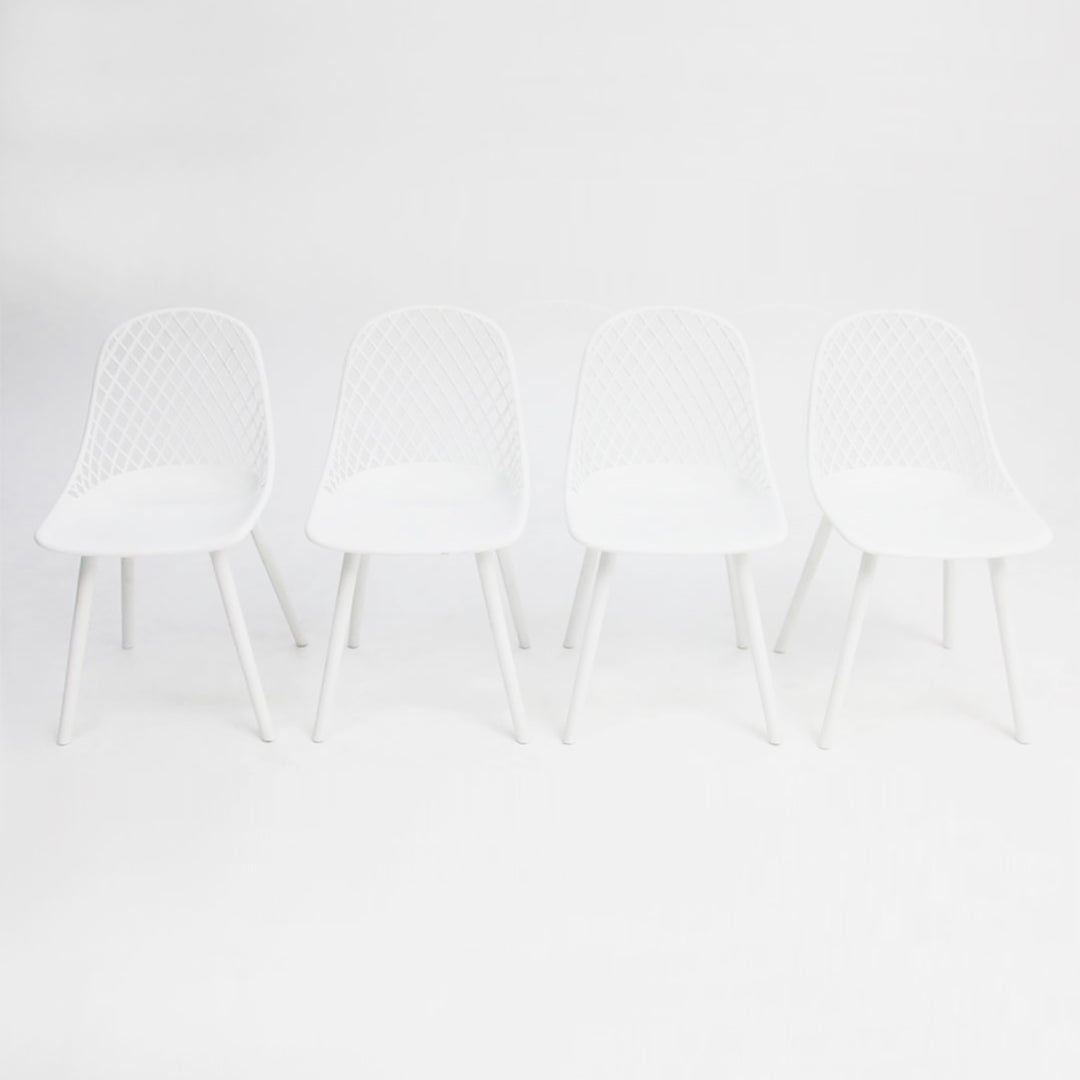 Persia Dining Chair 4pc - White