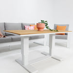 Load image into Gallery viewer, Hayman 311 Lounge Setting with Holste Adjustable Teak Table - White
