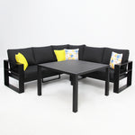 Load image into Gallery viewer, Hayman Corner Lounge Setting - Black