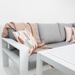Load image into Gallery viewer, Hayman Corner Lounge Setting with Footstools - White