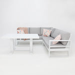Load image into Gallery viewer, Hayman Holste Corner Lounge Setting without Footstools - White