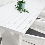 Load image into Gallery viewer, Ravenne Bailey Armchair 9pc Dining Setting - White