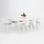 Load image into Gallery viewer, Ravenne Canela 9pc Dining Setting - White
