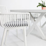 Load image into Gallery viewer, Ravenne Canela 9pc Dining Setting - White