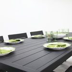 Load image into Gallery viewer, Ravenne Dallas 9pc Dining Setting - Black