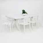 Load image into Gallery viewer, Ravenne Frankie 9pc Armchair Dining Set - White