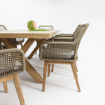 Load image into Gallery viewer, Ravenne Albenga 9pc Dining Setting - Taupe