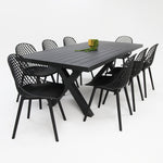 Load image into Gallery viewer, Ravenne Persia 9pc Dining Setting - Black