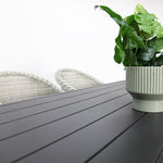 Load image into Gallery viewer, Ravenne Portland 9pc Dining Setting - Black/Grey