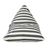 Load image into Gallery viewer, Relax Sack Beanbag - Charcoal and White Stripe