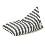 Load image into Gallery viewer, Relax Sack Beanbag - Charcoal and White Stripe
