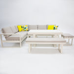 Load image into Gallery viewer, Sallsey Corner Lounge Setting - Cream