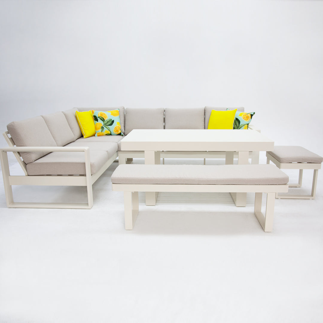 Sallsey Corner Lounge Setting - Cream