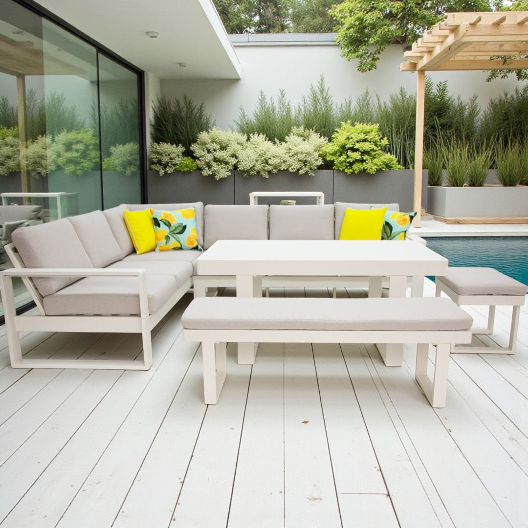 Sallsey Corner Lounge Setting - Cream