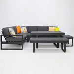 Load image into Gallery viewer, Sallsey Corner Lounge Setting - Storm