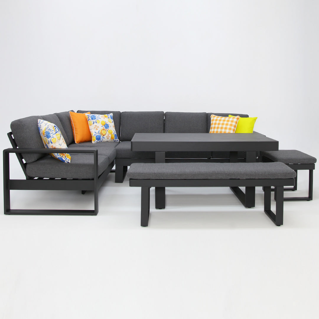 Sallsey Corner Lounge Setting - Storm