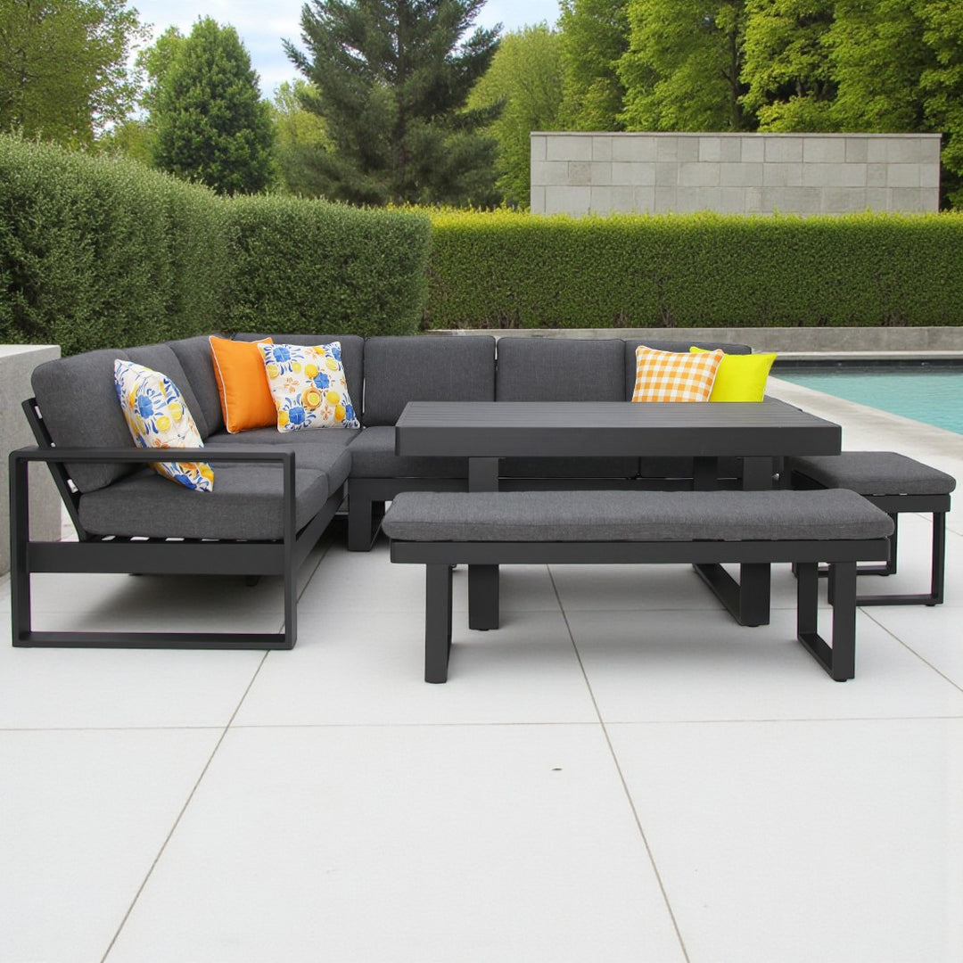 Sallsey Corner Lounge Setting - Storm