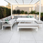 Load image into Gallery viewer, San Antonio Corner Lounge Setting - White