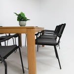 Load image into Gallery viewer, Selina Bahamas 9pc Dining Setting - Black