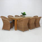Load image into Gallery viewer, Selina Portland 9pc Dining Setting - Natural