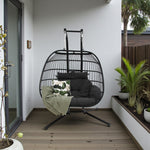 Load image into Gallery viewer, Snug Steel Hanging Chair - Black