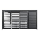 Load image into Gallery viewer, Slatted Privacy Screen For Basic Pergola Grey