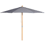 Load image into Gallery viewer, Billy Fresh 3m Bamboo St Tropez Umbrella - Navy