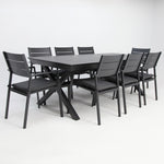 Load image into Gallery viewer, Tyler 11pc Extension Dining Setting - Anthracite