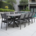 Load image into Gallery viewer, Tyler 11pc Extension Dining Setting - Anthracite