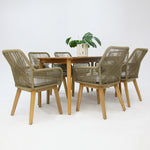 Load image into Gallery viewer, Versailles Albenga 7pc Dining Setting - Taupe