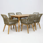 Load image into Gallery viewer, Versailles Albenga 7pc Dining Setting - Taupe