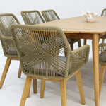 Load image into Gallery viewer, Versailles Albenga 9pc Dining Setting - Taupe