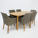 Load image into Gallery viewer, Versailles Faro 7pc Dining Set - Grey