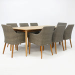 Load image into Gallery viewer, Versailles Faro 9pc Dining Set - Grey