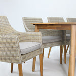 Load image into Gallery viewer, Versailles Faro 9pc Dining Set - White Natural