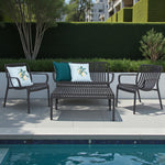 Load image into Gallery viewer, Voyage 4pc Balcony Setting - Gunmetal