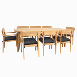 Load image into Gallery viewer, Weston 9pc Teak Dining Setting