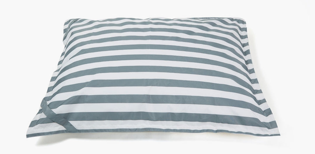 Lazy Days Grey and White Stripe Floating Beanbag