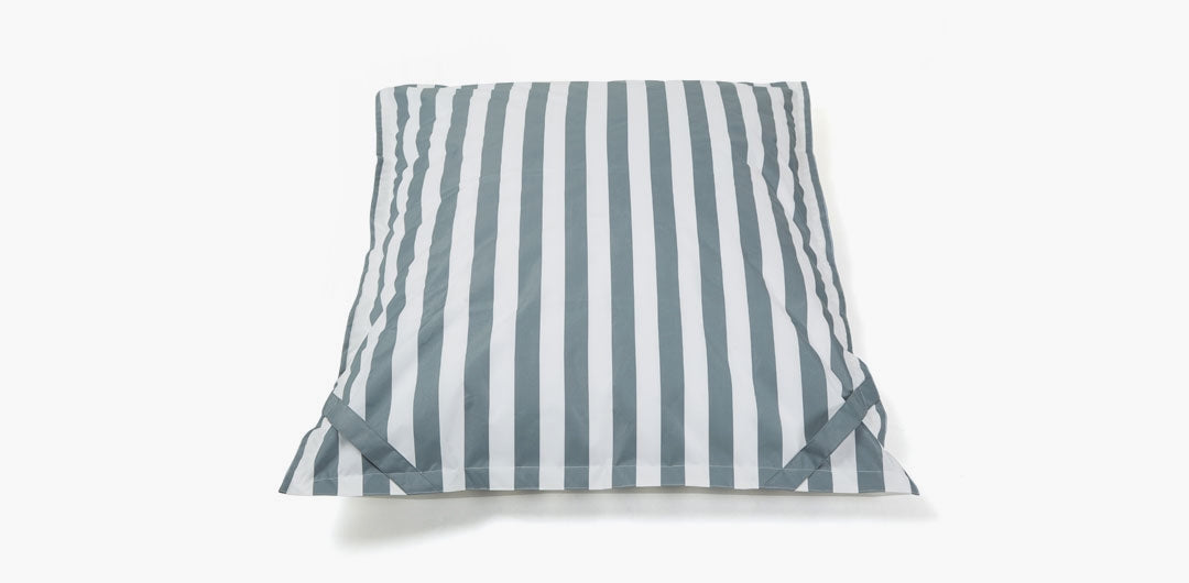 Lazy Days Grey and White Stripe Floating Beanbag