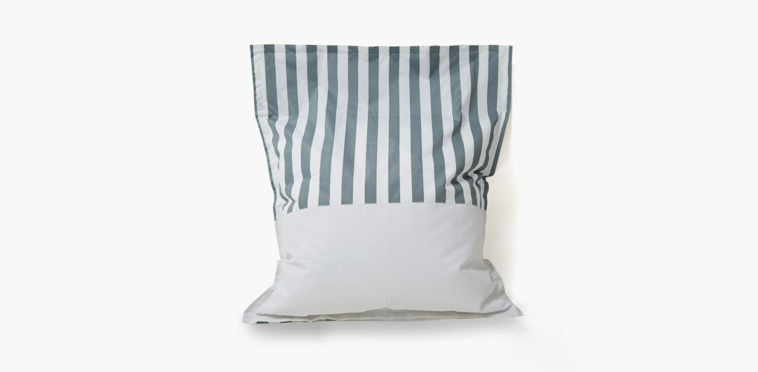 Lazy Days Grey and White Stripe Floating Beanbag