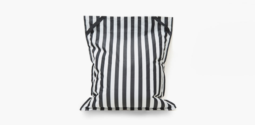 Lazy Days Black + White Stripe Floating Beanbag