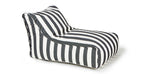 Load image into Gallery viewer, Chill Out Black + White Stripe Outdoor Beanbag