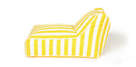 Load image into Gallery viewer, Chill Out Yellow + White Stripe Outdoor Beanbag