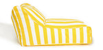 Load image into Gallery viewer, Chill Out Yellow + White Stripe Outdoor Beanbag