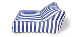 Load image into Gallery viewer, Hang Out Blue + White Stripe Outdoor Beanbag