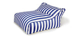 Load image into Gallery viewer, Hang Out Blue + White Stripe Outdoor Beanbag