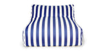 Load image into Gallery viewer, Hang Out Blue + White Stripe Outdoor Beanbag